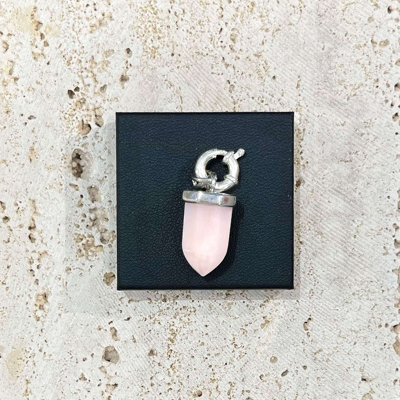 Chain Necklace | Links | Pink Opal Pendant