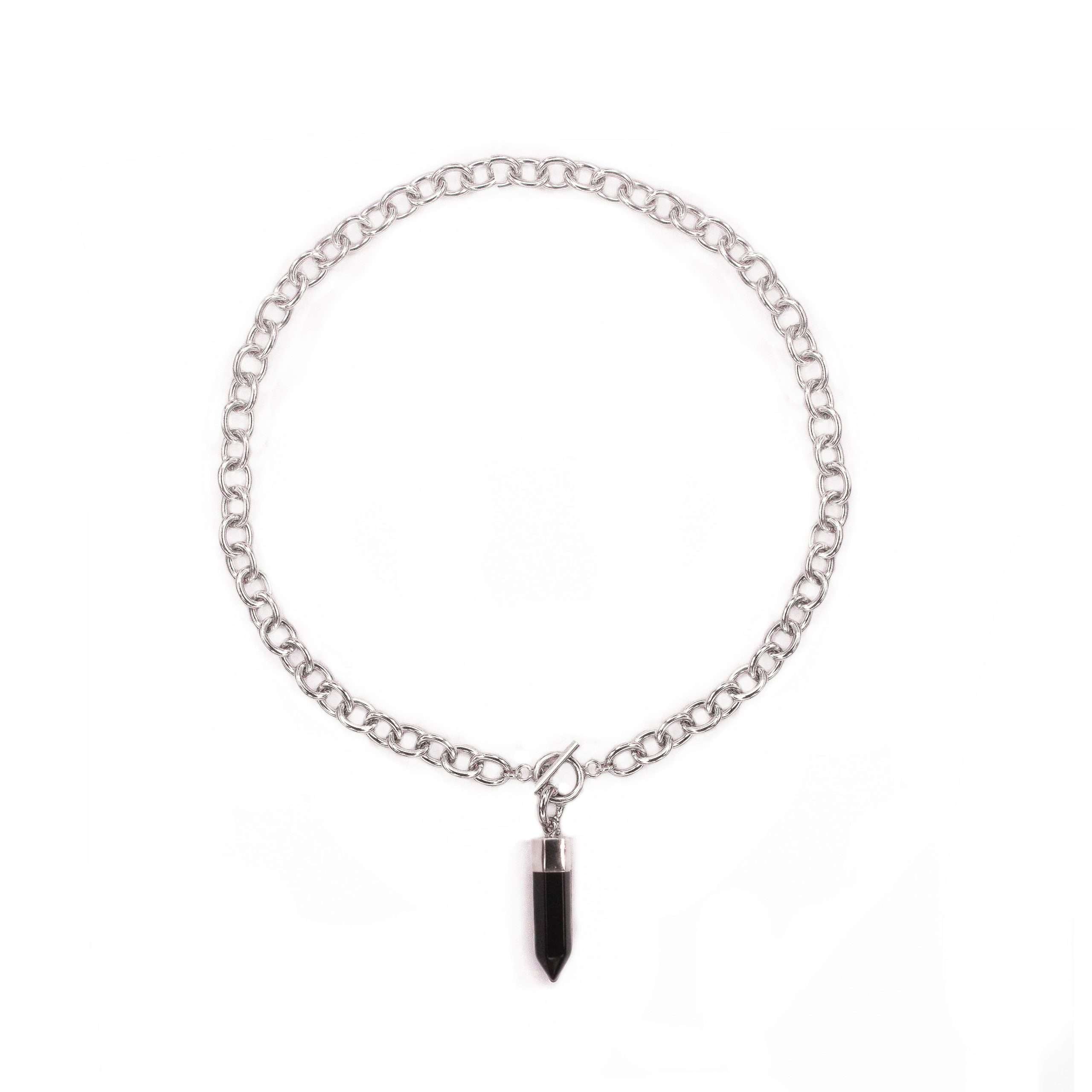 Pendant Necklace | Links Link Silver | Black Onyx