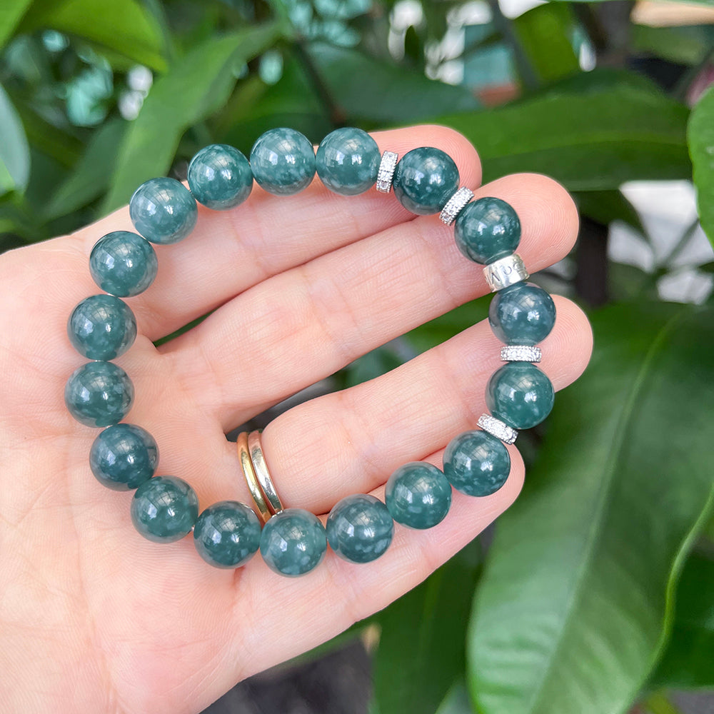Bead Bracelet | Fancy | Blue Jade