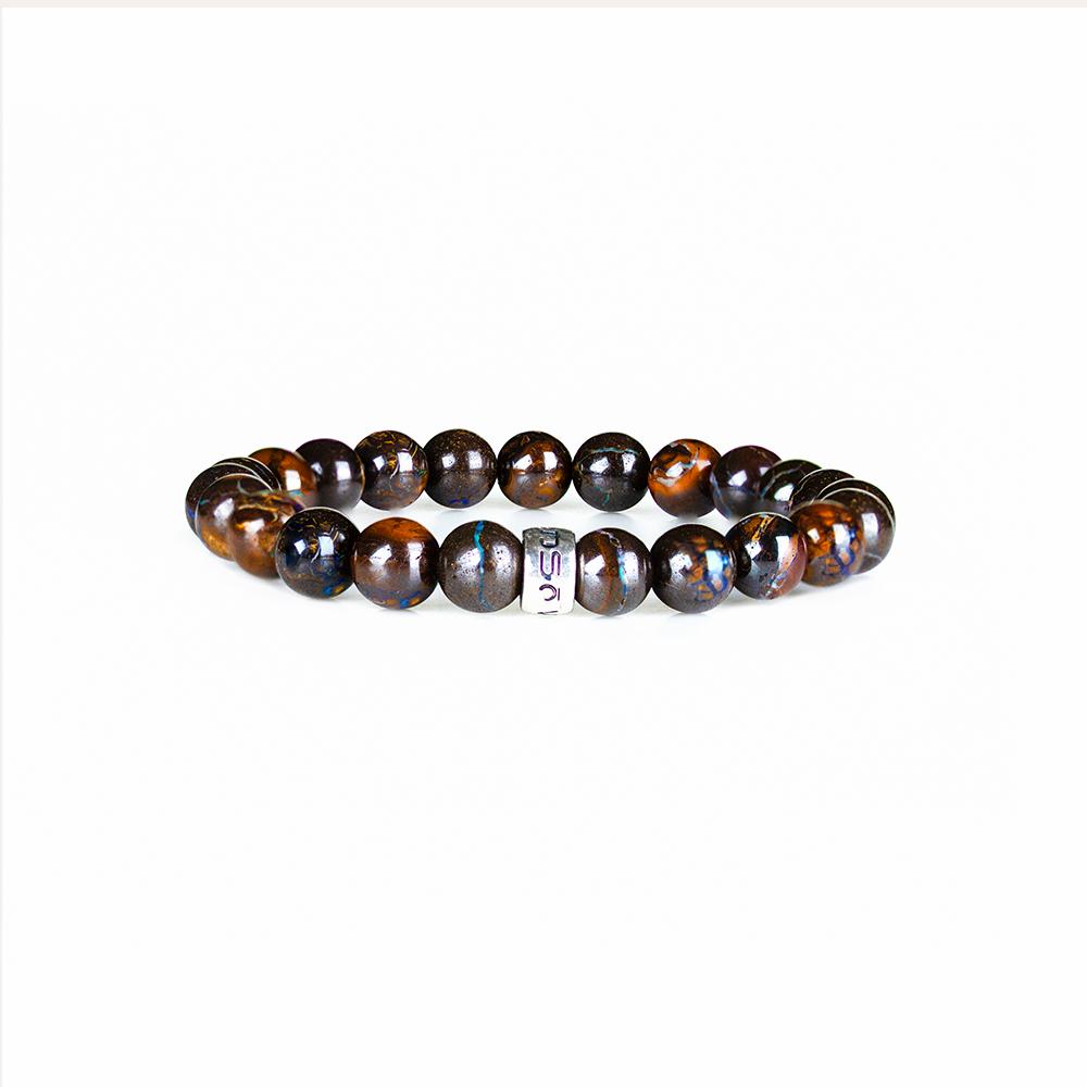 Introducing Victoriaenso's 100% Natural Australian Boulder Opal Jewelry from Queensland, Australia. 8mm Gemstones with Powerful Creative Energy to Inspire Positive Development.