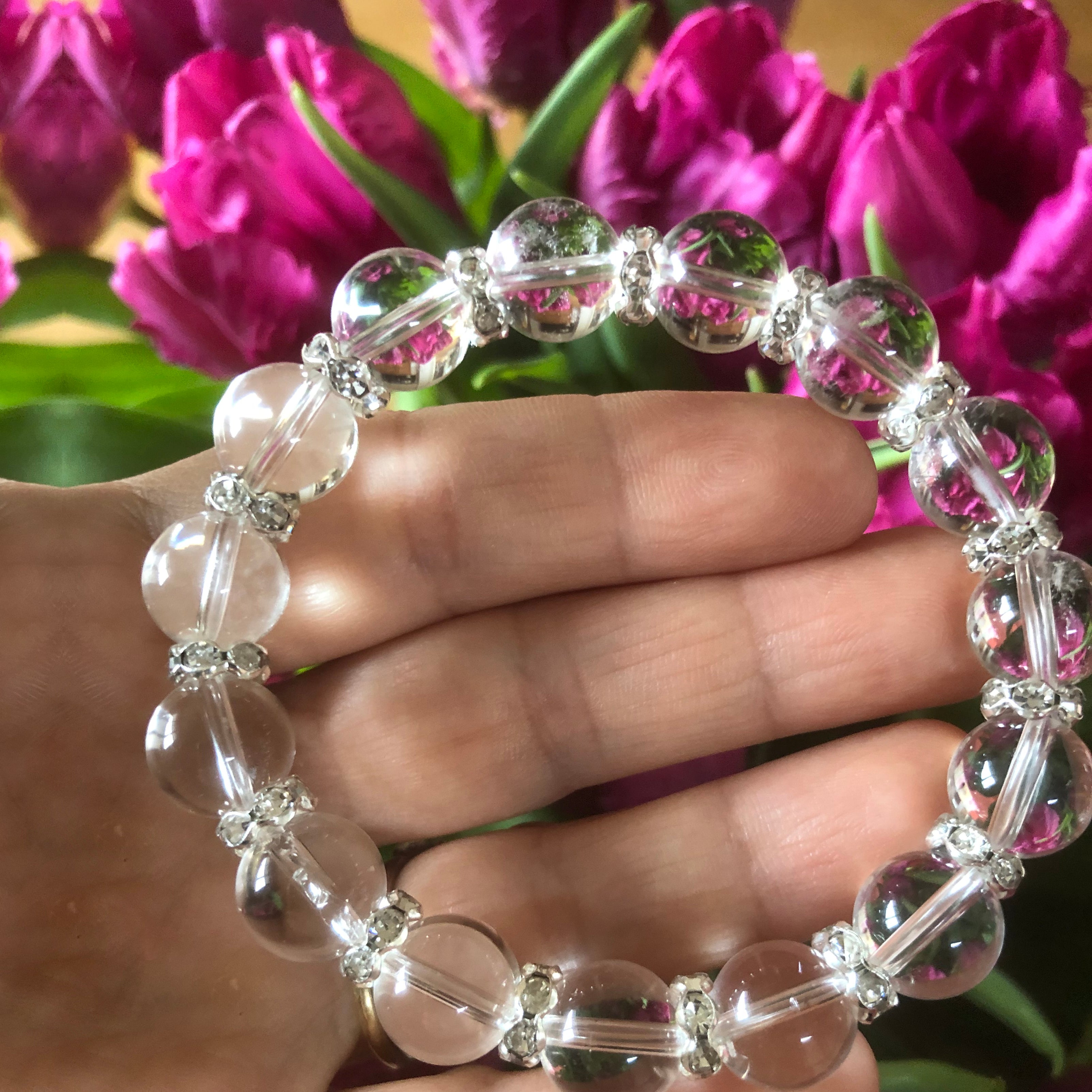 Bead Bracelet | Fancy | Clear Quartz