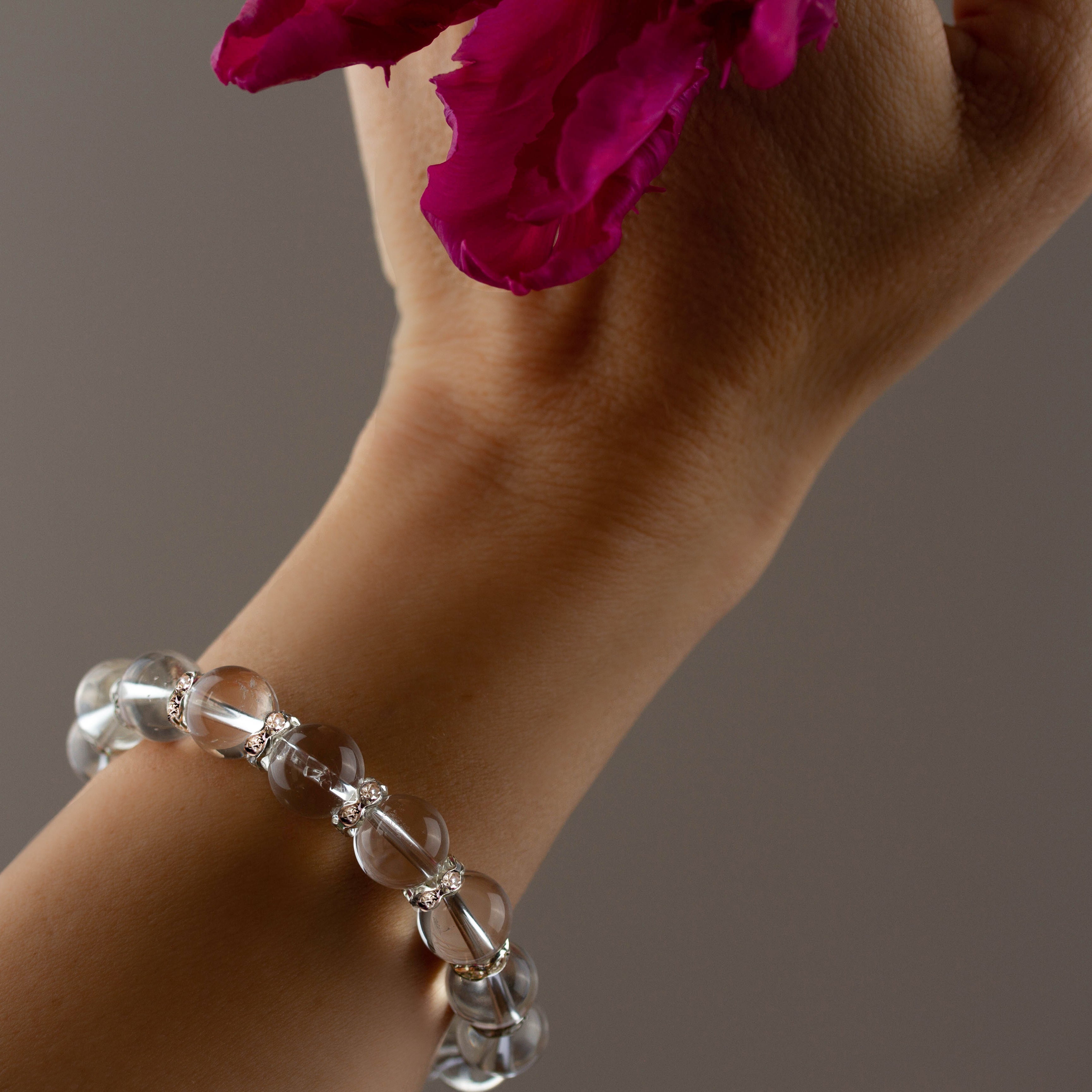 Bead Bracelet | Fancy | Clear Quartz