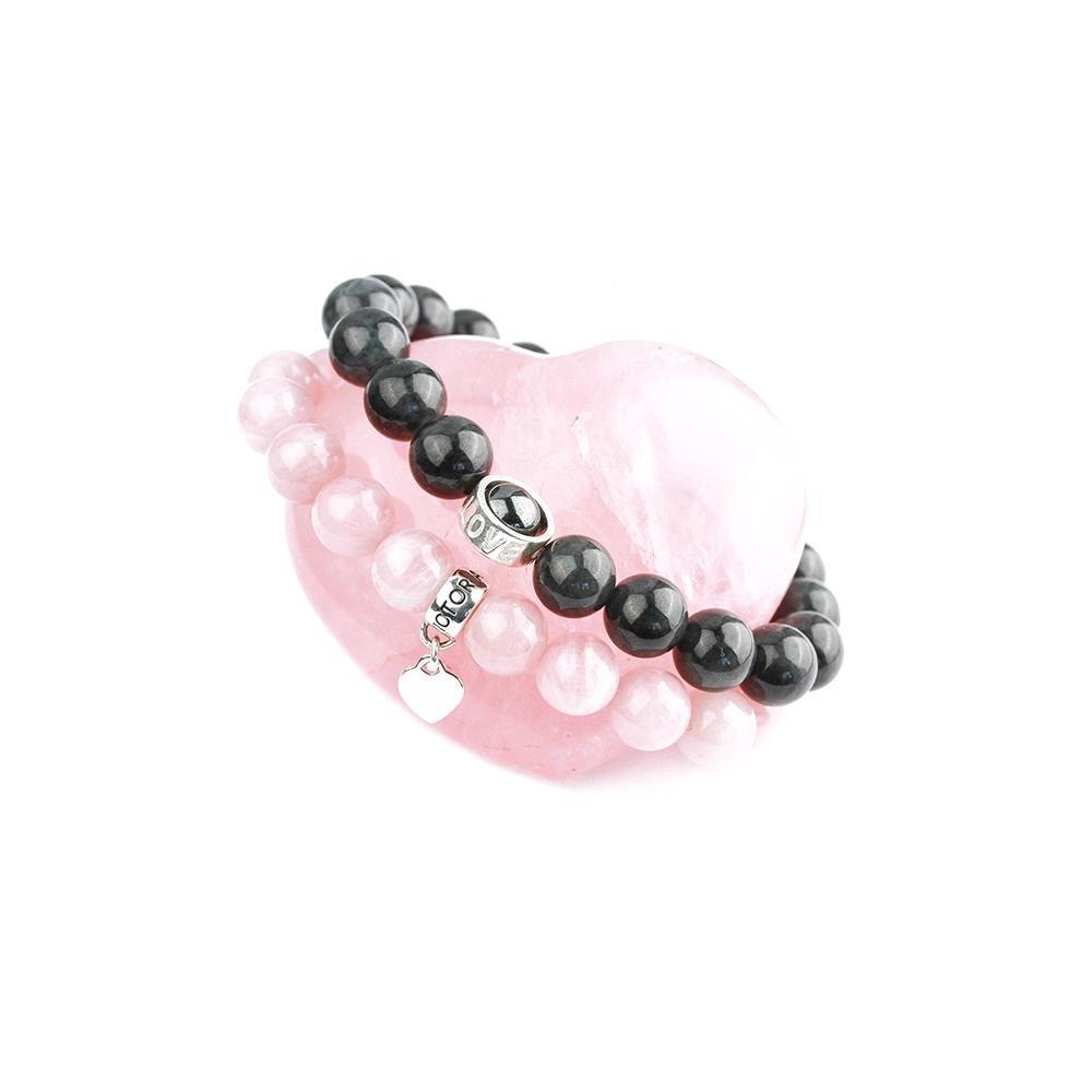 ictoriaenso signature 925 Silver Love Bead Design with Black Jade - for love, wealth, and health. Gift for special someone - perfect for minimalistic look. 10mm size ideal for all occasions. Discover the power and magic of Black Jade today.